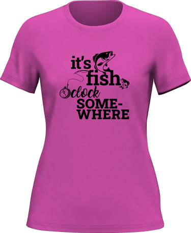 Its Fishing O'clock T-Shirt for Women